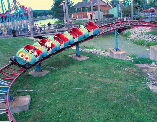 mini kiddie roller coaster ride