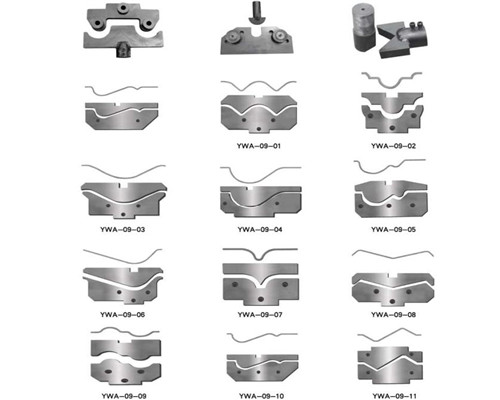 Hyrdaulic bending machine dies
