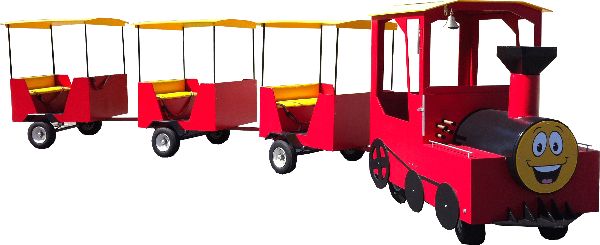 Trackless train for amusement park