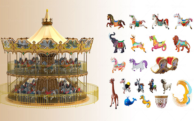 Customized carousel rides for sale in Beston Rides
